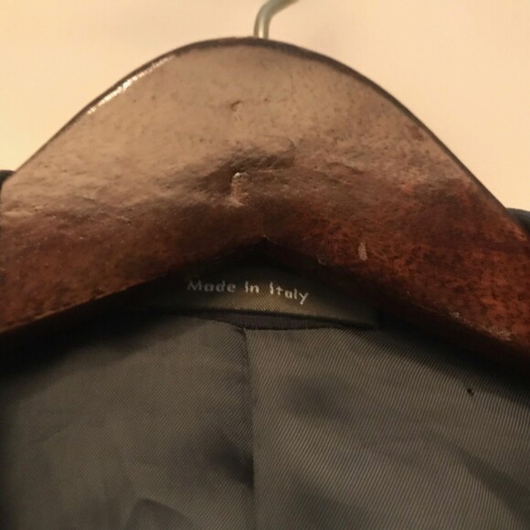 Calvin Klein 3 Button Super 100s Wool Blazer Jacket Brown 39R made in Italy - Picture 3 of 8